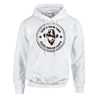 Barbe en option, charisme garanti – Hoodie Homme, Cadeau Homme-idée cadeau inspirante | Blancadeaux