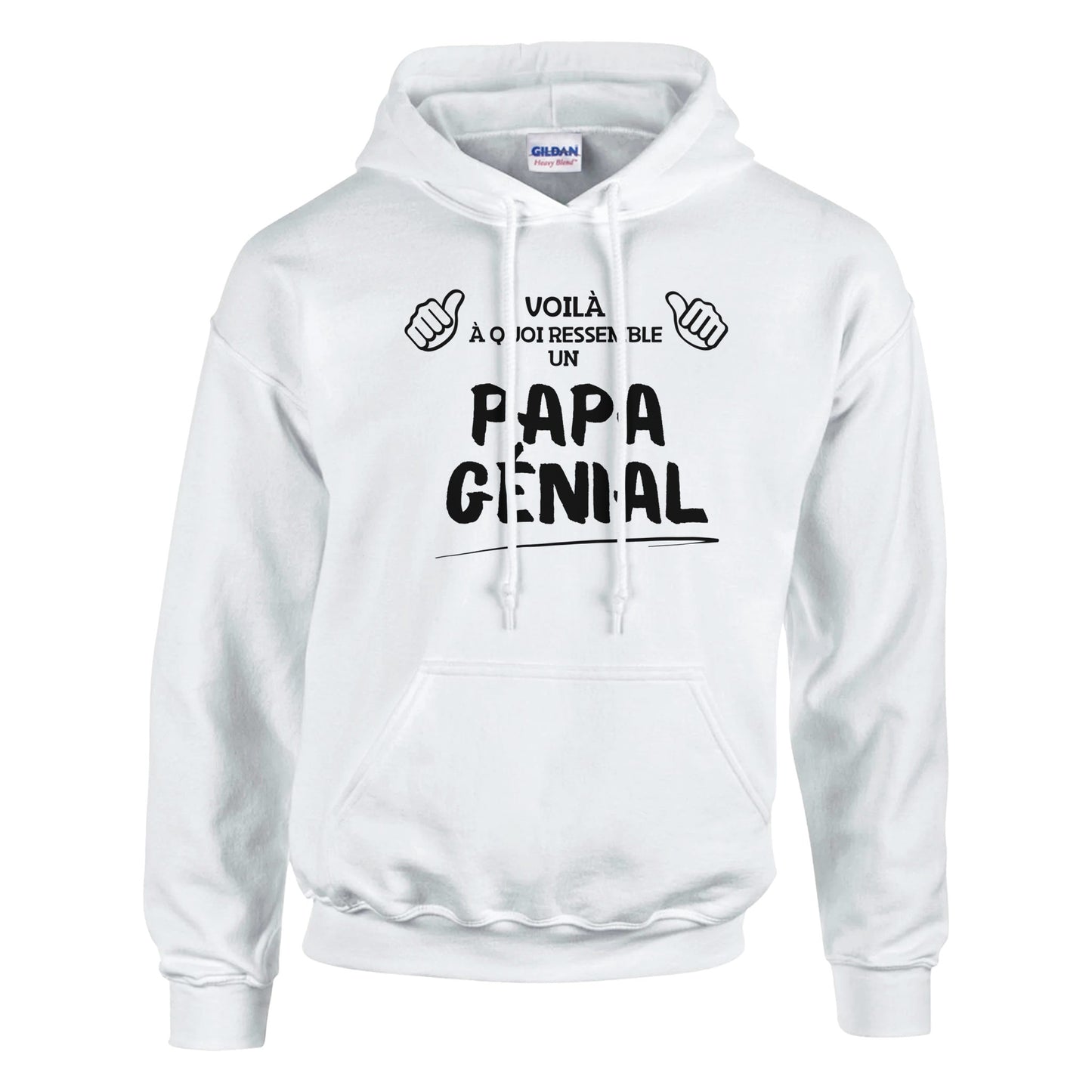 Voilà à quoi Ressemble un Papa Génial – Hoodie Papa, Cadeau Papa-idée cadeau inspirante | Blancadeaux