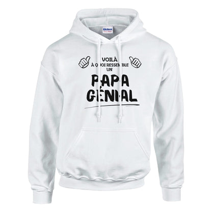 Voilà à quoi Ressemble un Papa Génial – Hoodie Papa, Cadeau Papa-idée cadeau inspirante | Blancadeaux