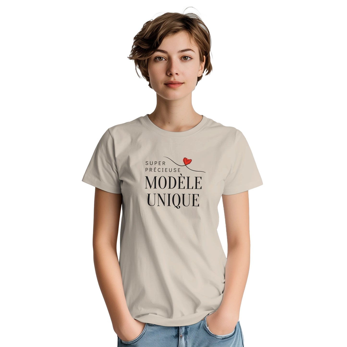 Modèle Unique – T-shirt Femme, Cadeau Femme-idée cadeau inspirante | Blancadeaux