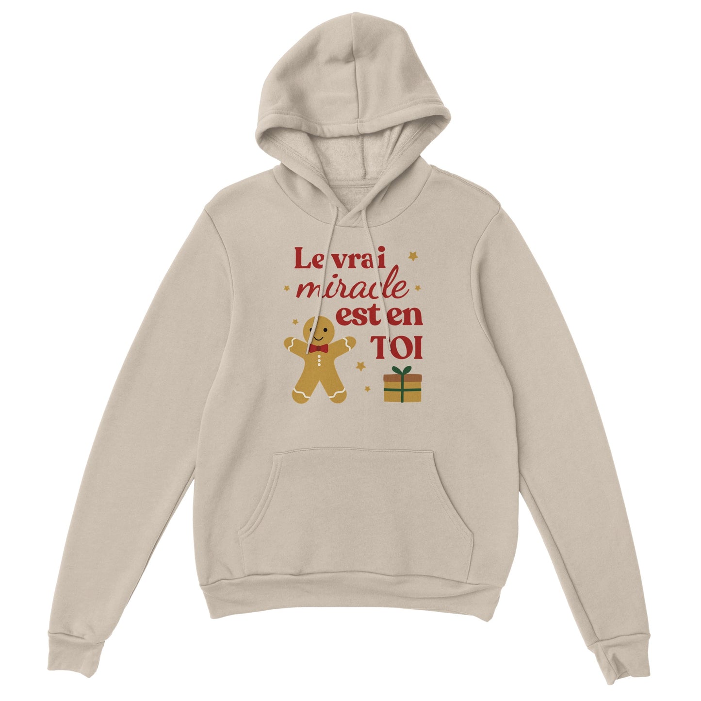 Le vrai miracle est en toi – Hoodie Noël Unisex-idée cadeau inspirante | Blancadeaux