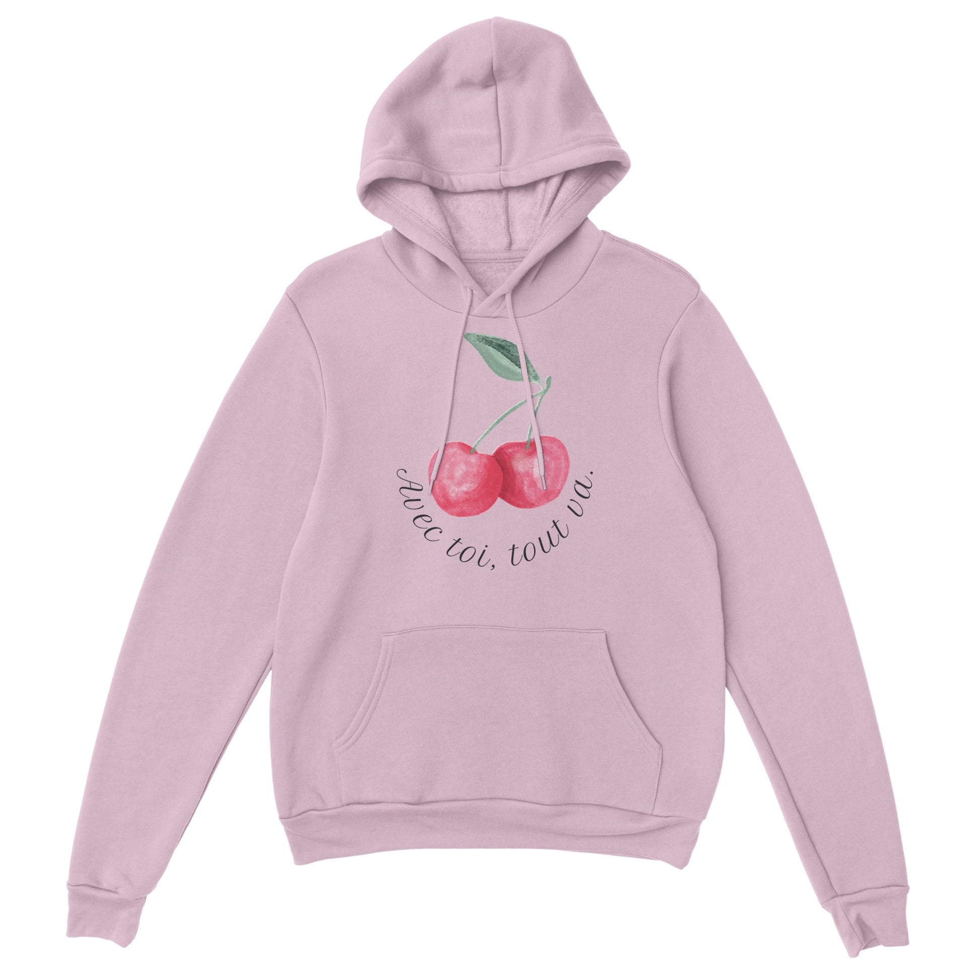 Avec toi, tout va – Hoodie Femme, Cadeau Saint-Valentin-idée cadeau inspirante | Blancadeaux