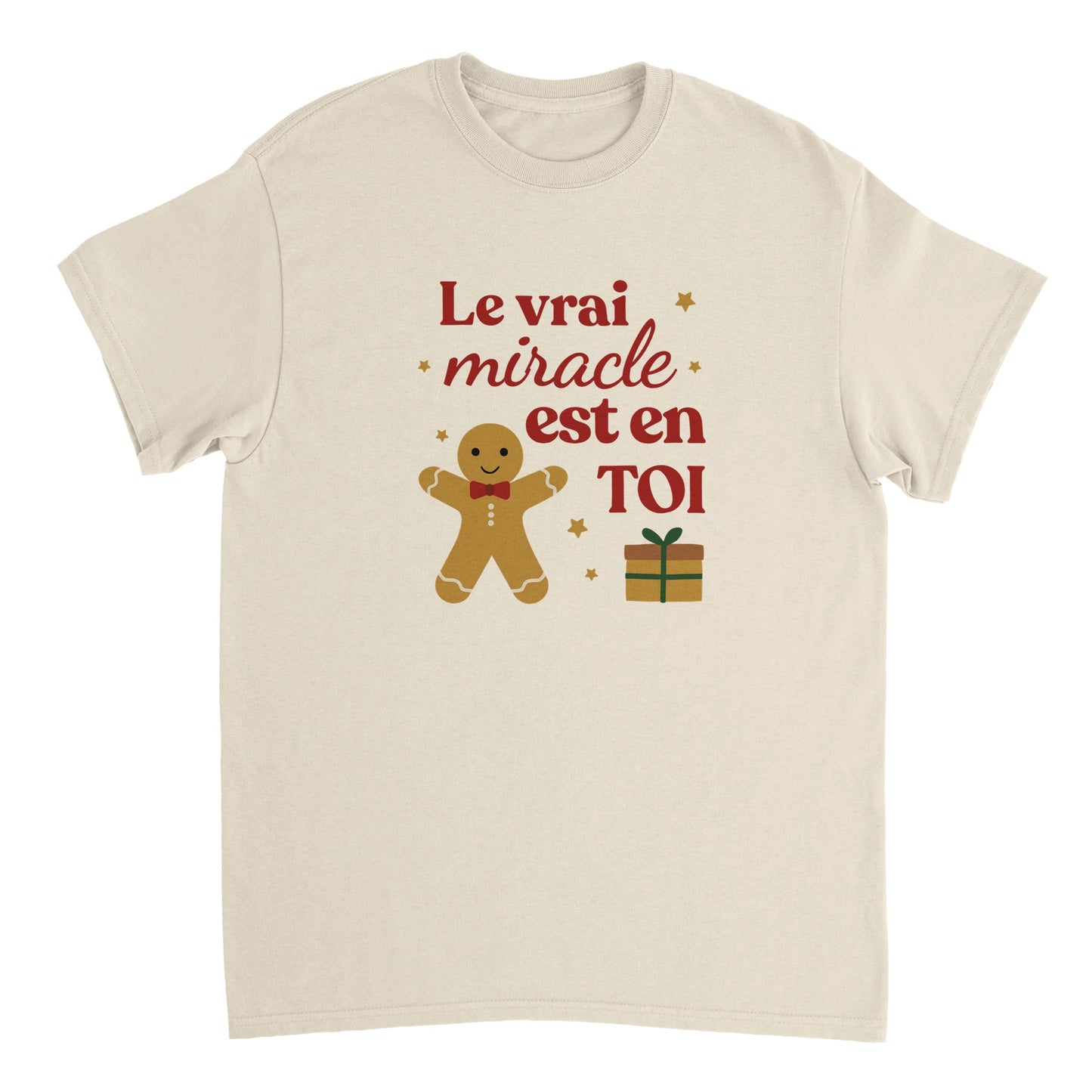 Le vrai miracle est en toi – T-shirt Noël Unisex-idée cadeau inspirante | Blancadeaux