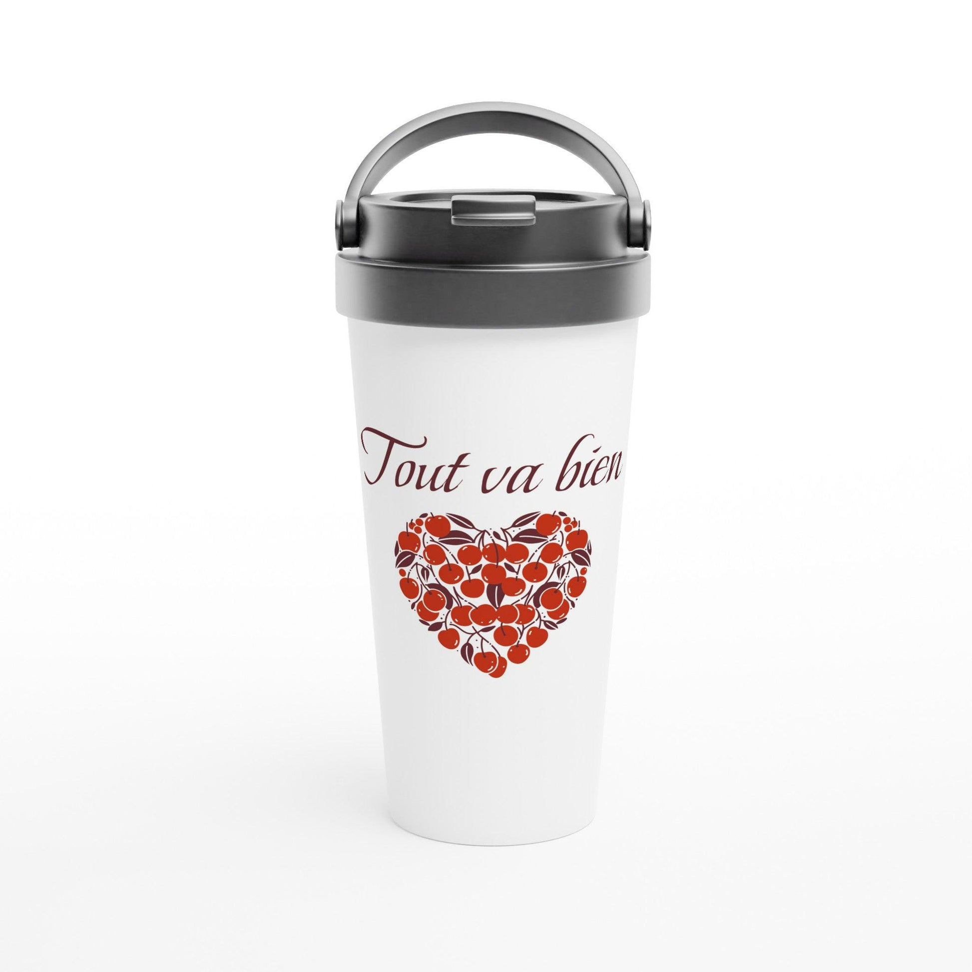 Tout va bien – Travel Mug Femme, Cadeau Femme-idée cadeau inspirante | Blancadeaux