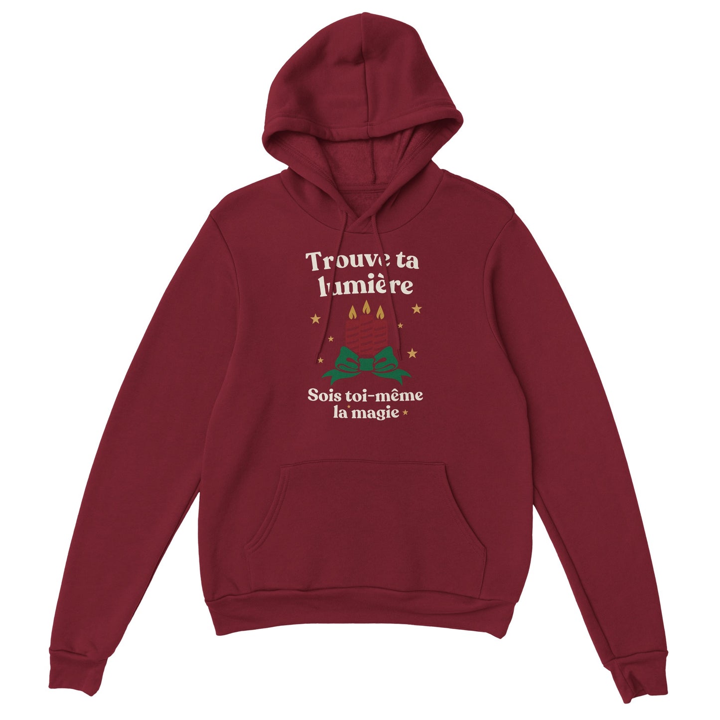 Trouve ta lumière – Hoodie Noël Unisex-idée cadeau inspirante | Blancadeaux