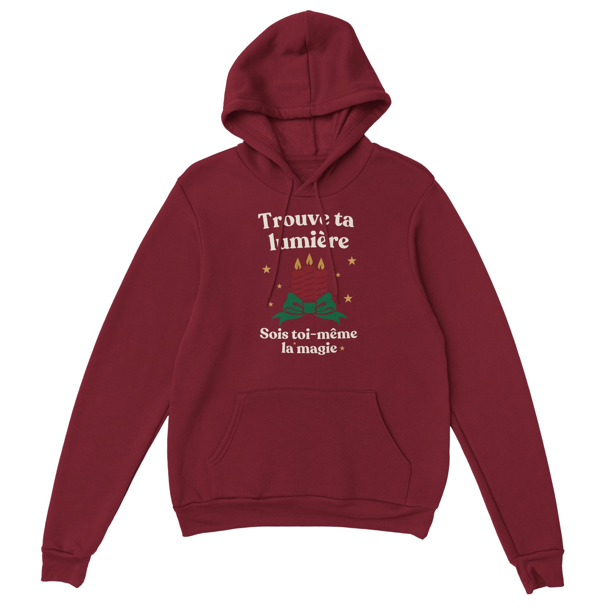 Trouve ta lumière – Hoodie Noël Unisex-idée cadeau inspirante | Blancadeaux