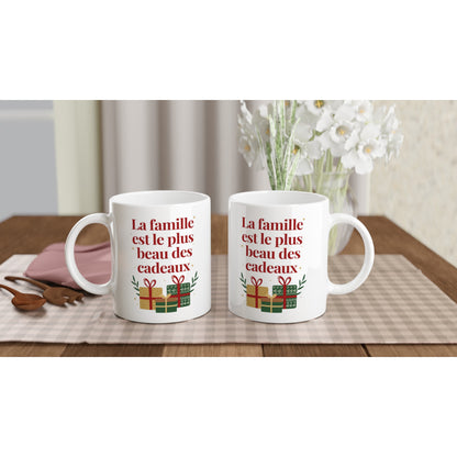 La famille est le plus beau des cadeaux – Mug Noël Unisex-idée cadeau inspirante | Blancadeaux