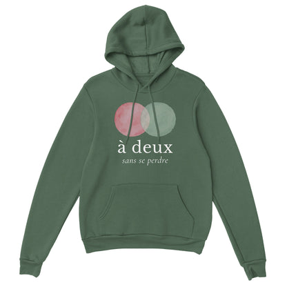 À deux, sans se perdre – Hoodie Unisex, Cadeau Saint-Valentin-idée cadeau inspirante | Blancadeaux