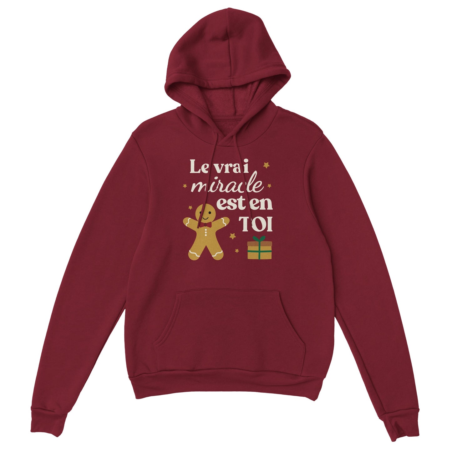 Le vrai miracle est en toi – Hoodie Noël Unisex-idée cadeau inspirante | Blancadeaux