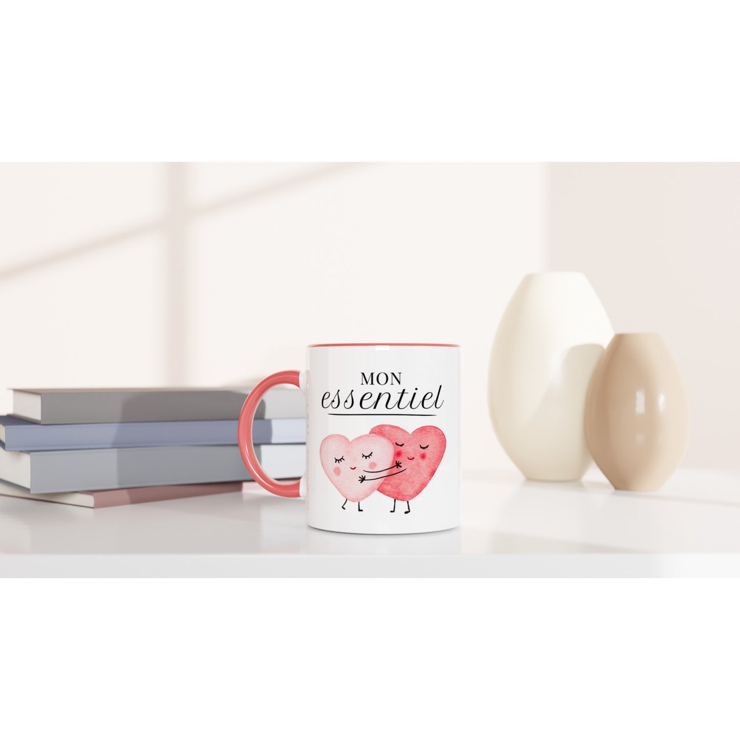 Mon essentiel – Mug Femme, Cadeau Saint-Valentin-idée cadeau inspirante | Blancadeaux