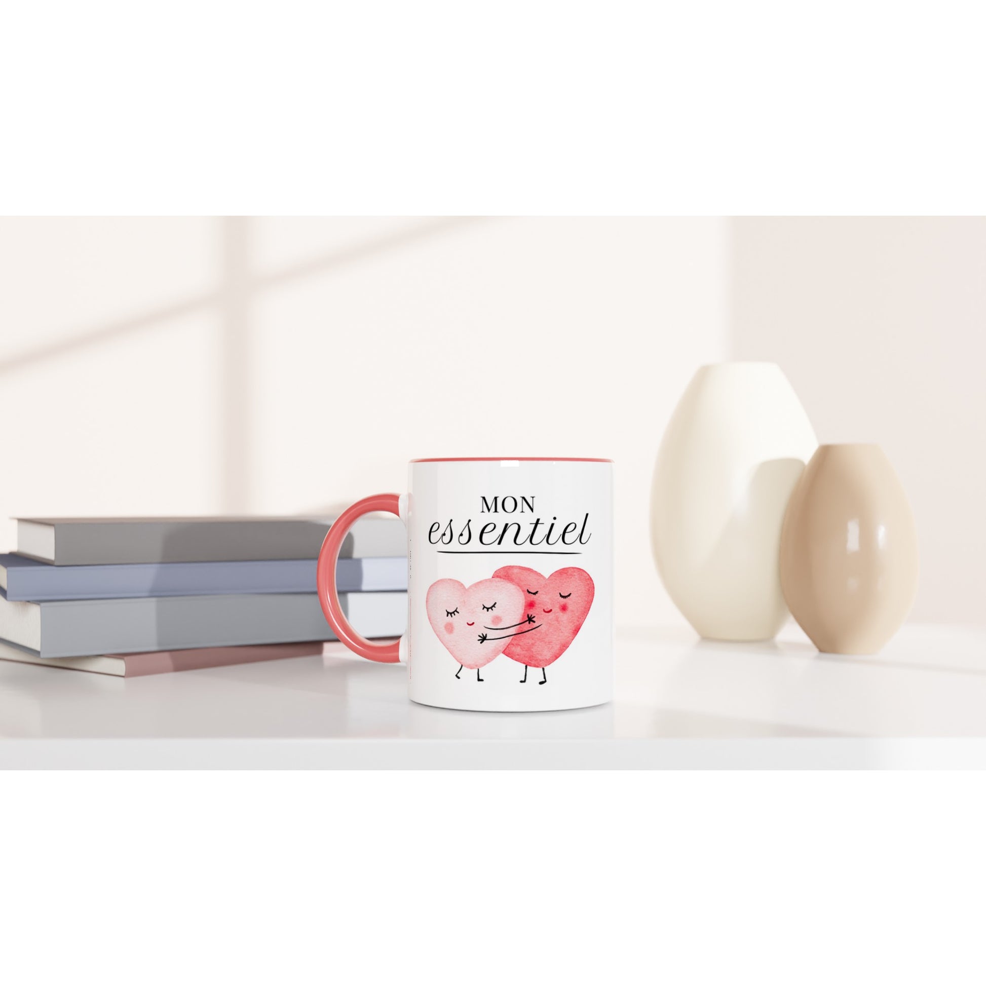 Mon essentiel – Mug Femme, Cadeau Saint-Valentin-idée cadeau inspirante | Blancadeaux