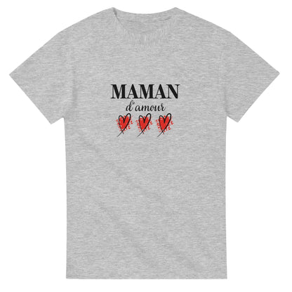 Maman d’amour – T-shirt Maman, Cadeau Maman-idée cadeau inspirante | Blancadeaux