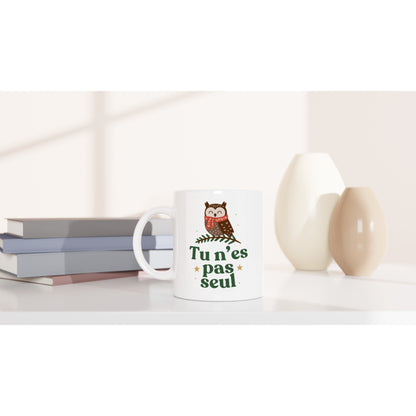 Tu n’es pas seul – Mug Noël Unisex-idée cadeau inspirante | Blancadeaux