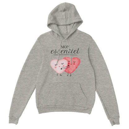 Mon essentiel – Hoodie Femme, Cadeau Saint-Valentin-idée cadeau inspirante | Blancadeaux