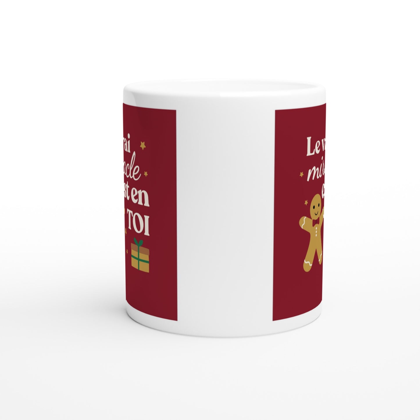 Le vrai miracle est en toi – Mug Noël Unisex-idée cadeau inspirante | Blancadeaux