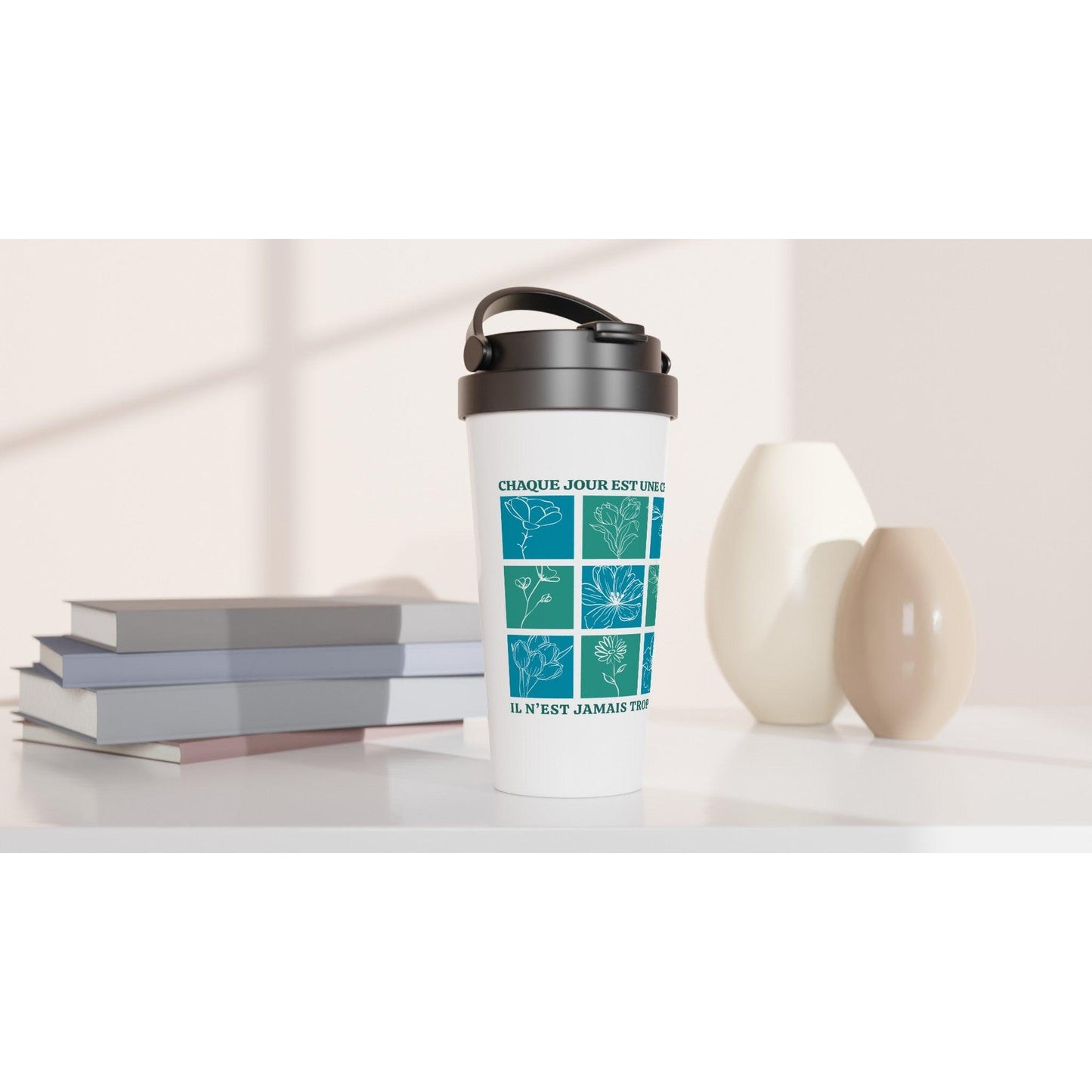 Chaque jour est une chance – Travel Mug Femme, Cadeau Femme-idée cadeau inspirante | Blancadeaux