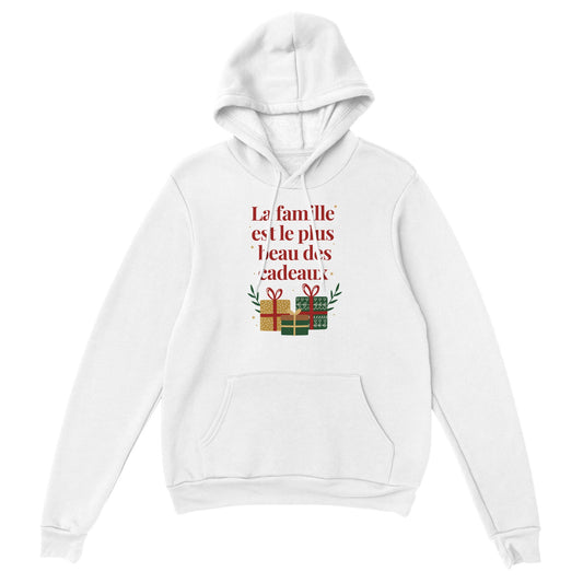 La famille est le plus beau des cadeaux – Hoodie Noël Unisex-idée cadeau inspirante | Blancadeaux