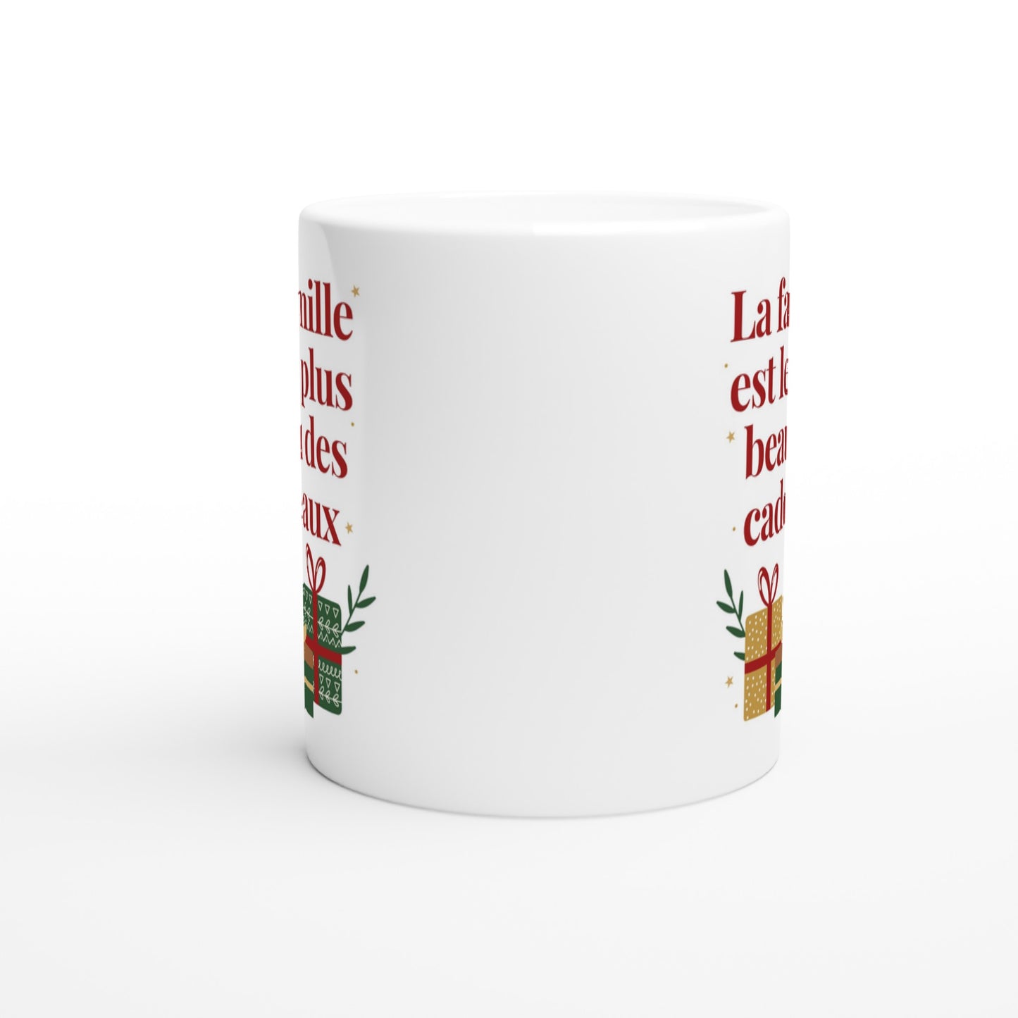 La famille est le plus beau des cadeaux – Mug Noël Unisex-idée cadeau inspirante | Blancadeaux