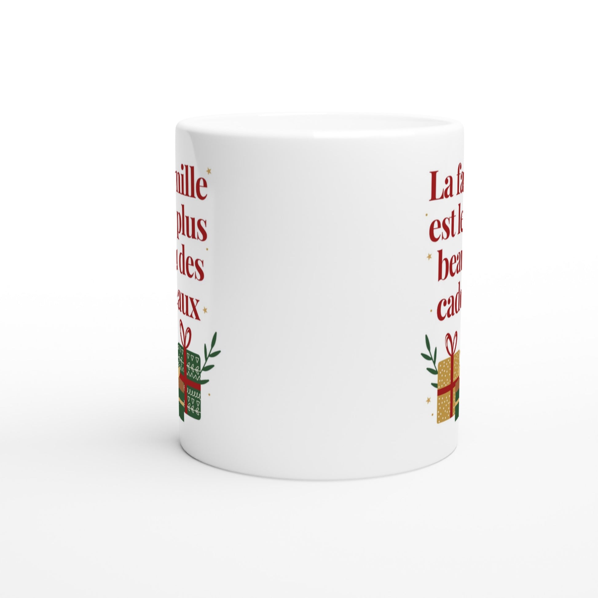 La famille est le plus beau des cadeaux – Mug Noël Unisex-idée cadeau inspirante | Blancadeaux