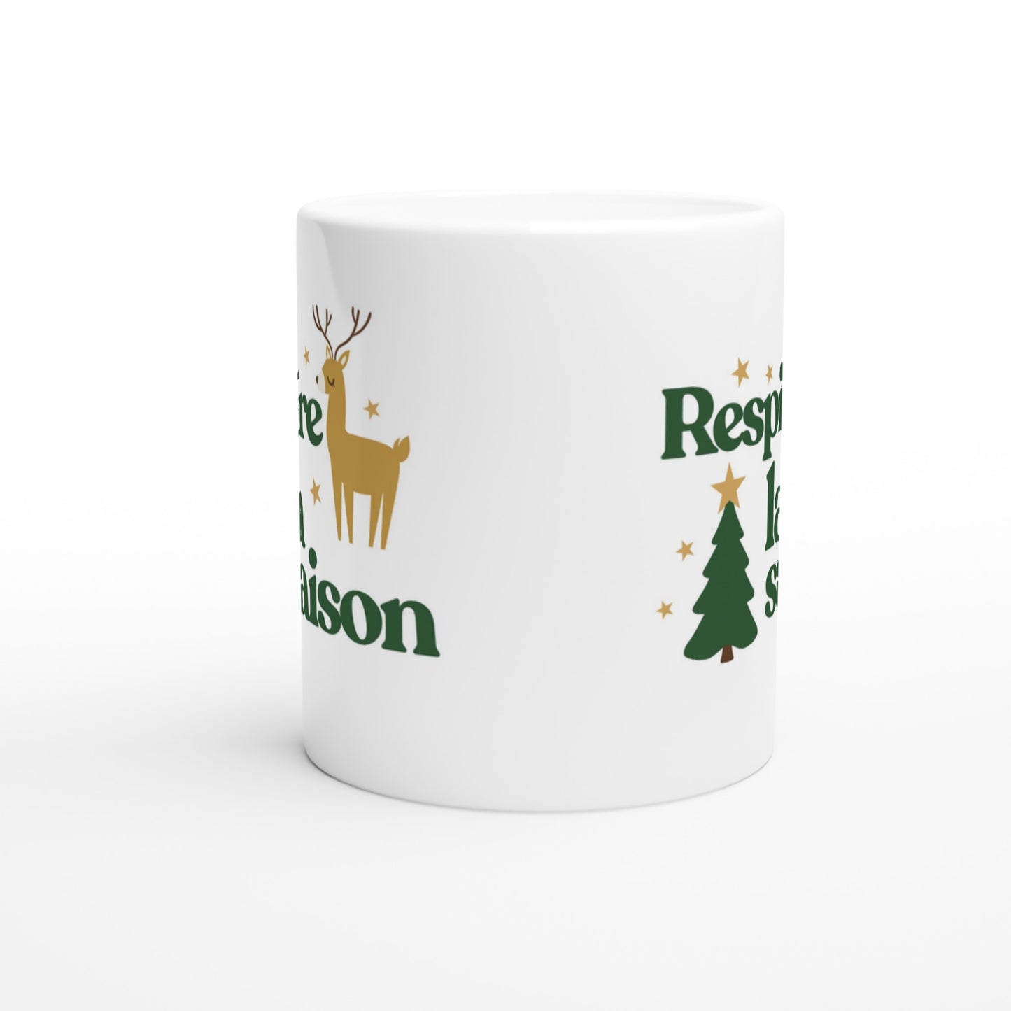 Respire la saison – Mug Noël Unisex-idée cadeau inspirante | Blancadeaux