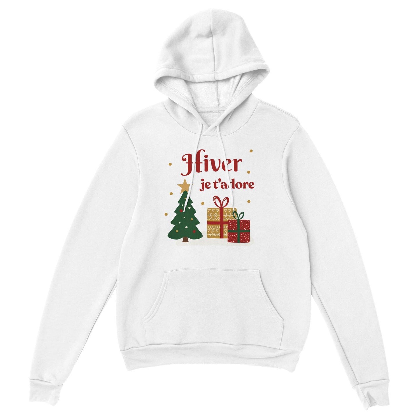 Hiver, je t’adore – Hoodie Noël Unisex-idée cadeau inspirante | Blancadeaux