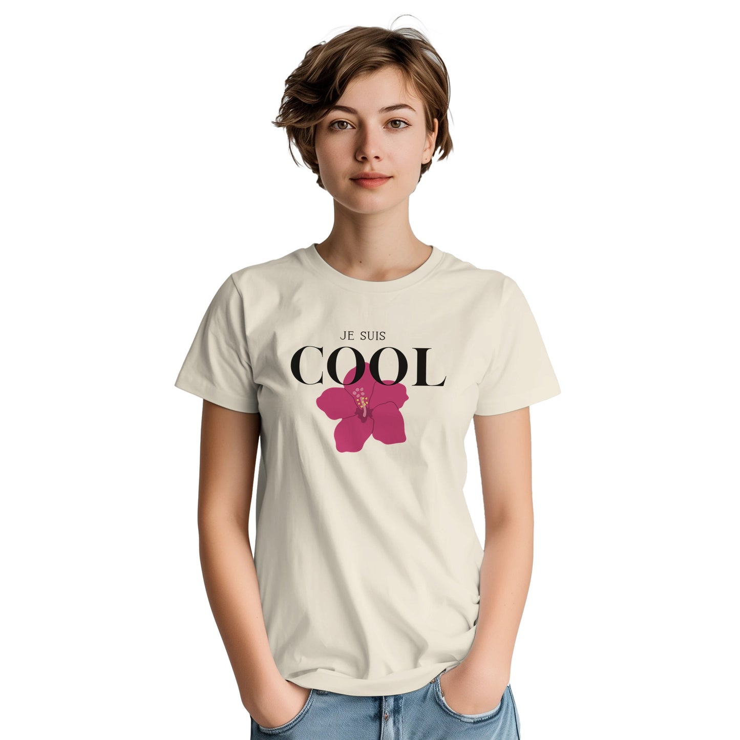 Je Suis Cool – T-shirt Femme, Cadeau Femme-idée cadeau inspirante | Blancadeaux