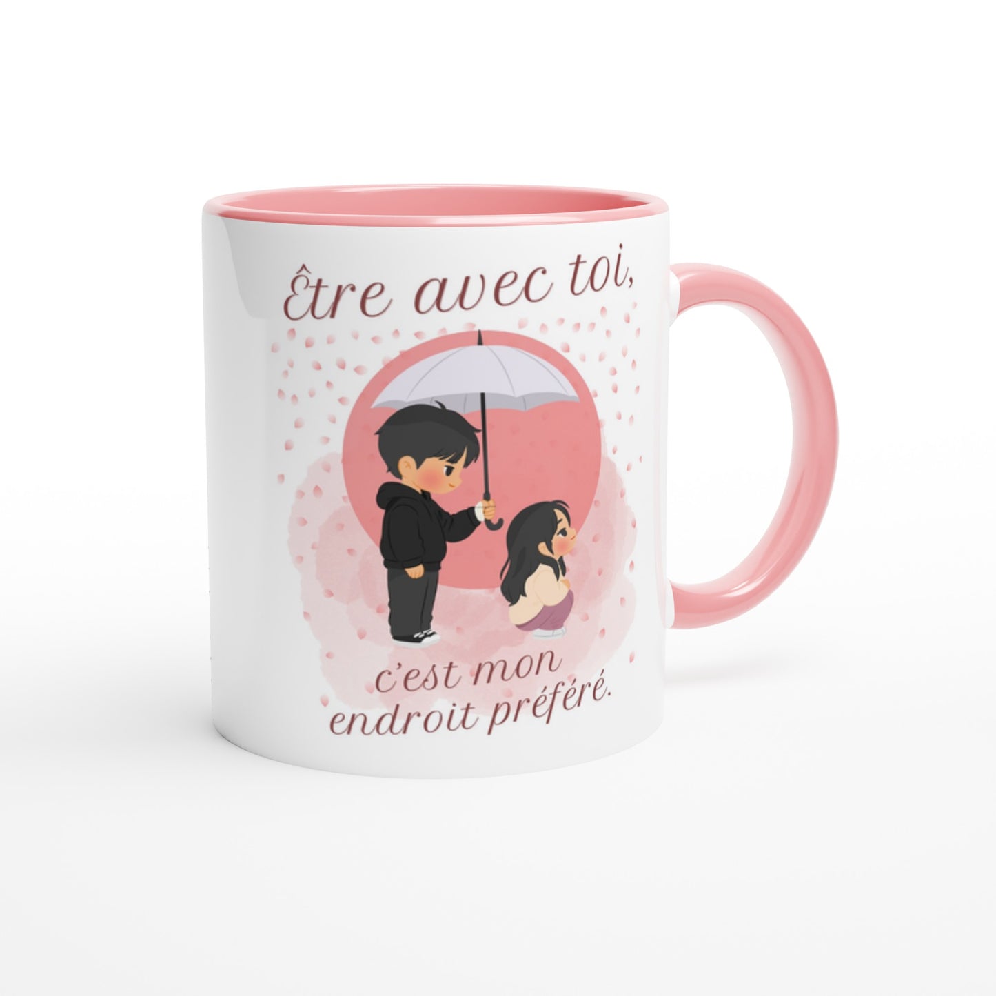 Être avec toi, c’est mon endroit préféré – Mug édition K-drama, Cadeau Saint-Valentin-idée cadeau inspirante | Blancadeaux