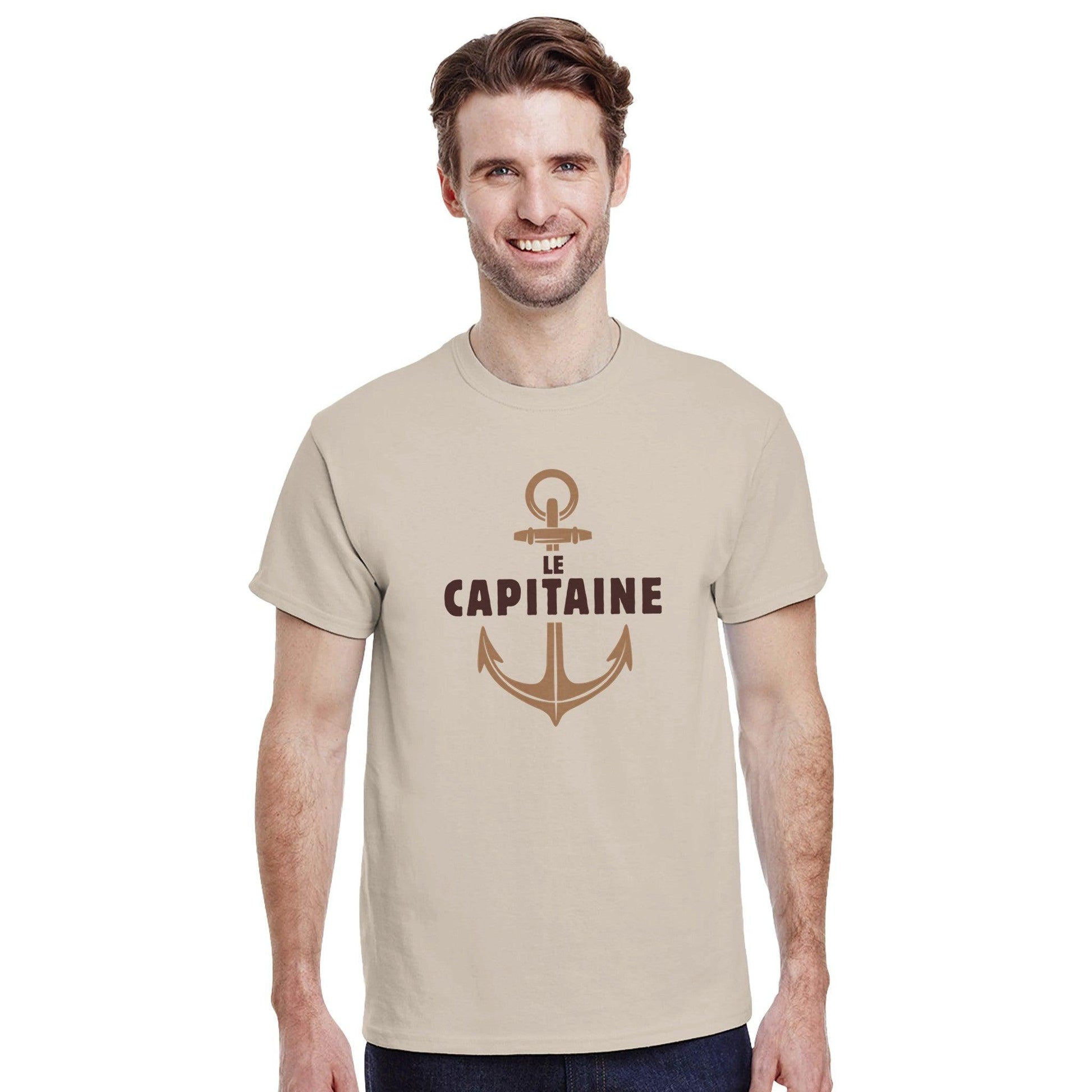 Le capitaine – T-shirt Homme, Cadeau Homme-idée cadeau inspirante | Blancadeaux