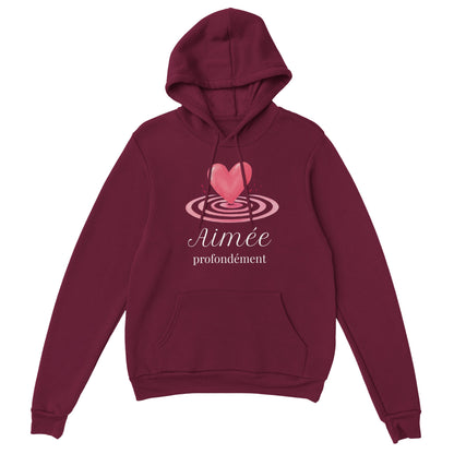 Aimée profondément – Hoodie Femme, Cadeau Saint-Valentin-idée cadeau inspirante | Blancadeaux