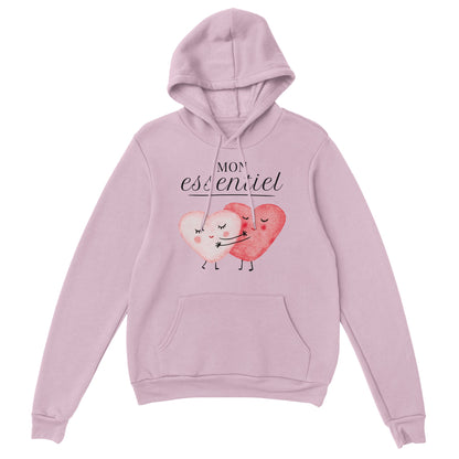 Mon essentiel – Hoodie Femme, Cadeau Saint-Valentin-idée cadeau inspirante | Blancadeaux