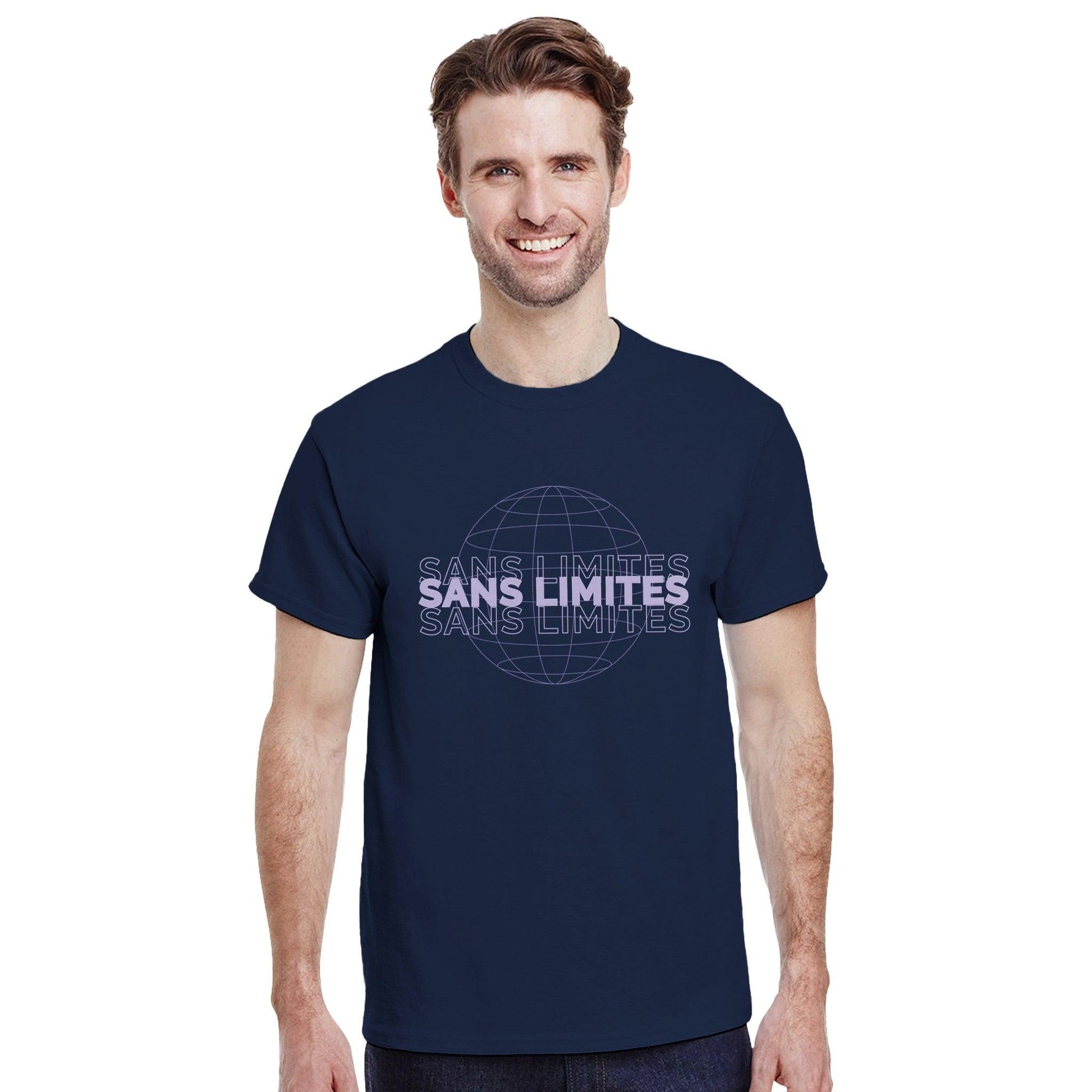 Sans limites – T-shirt Homme, Cadeau Homme-idée cadeau inspirante | Blancadeaux