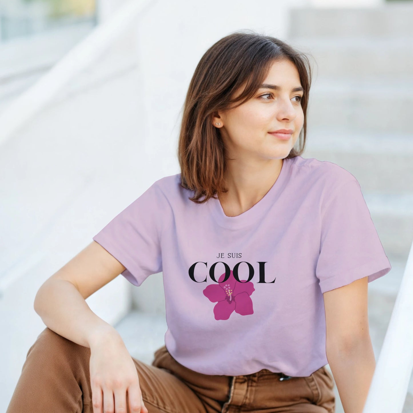 Je Suis Cool – T-shirt Femme, Cadeau Femme-idée cadeau inspirante | Blancadeaux
