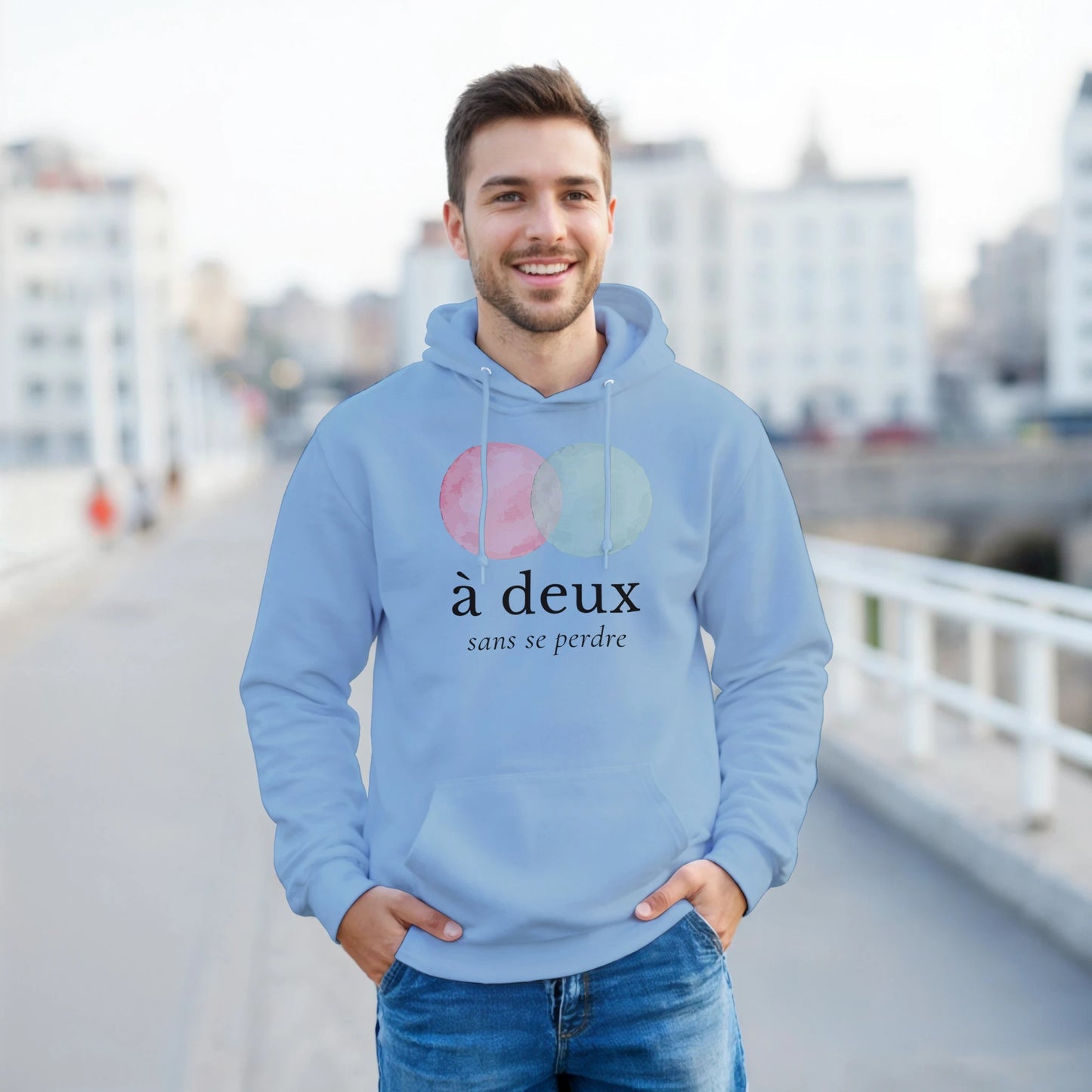 À deux, sans se perdre – Hoodie Unisex, Cadeau Saint-Valentin-idée cadeau inspirante | Blancadeaux