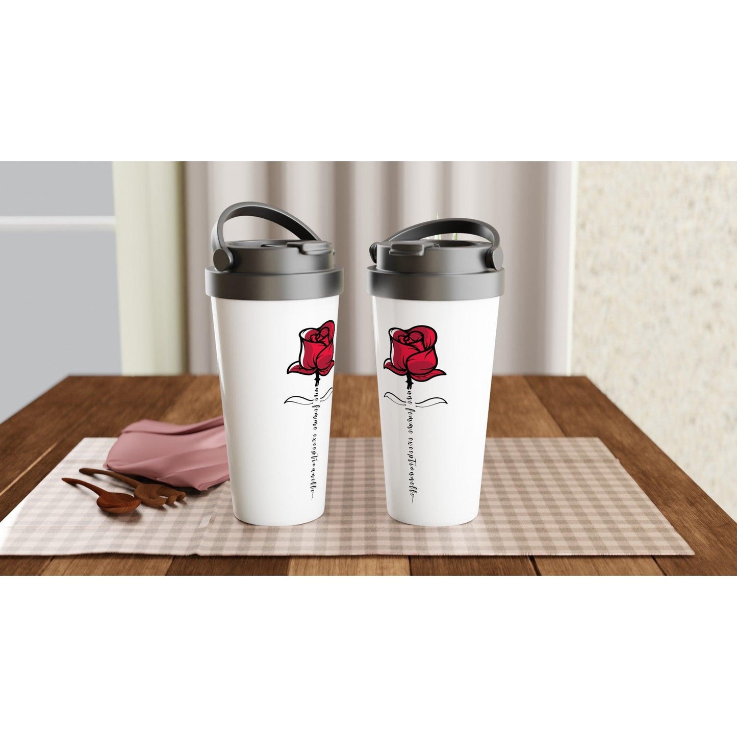 Une Femme Exceptionnelle – Travel Mug Femme, Cadeau Femme-idée cadeau inspirante | Blancadeaux