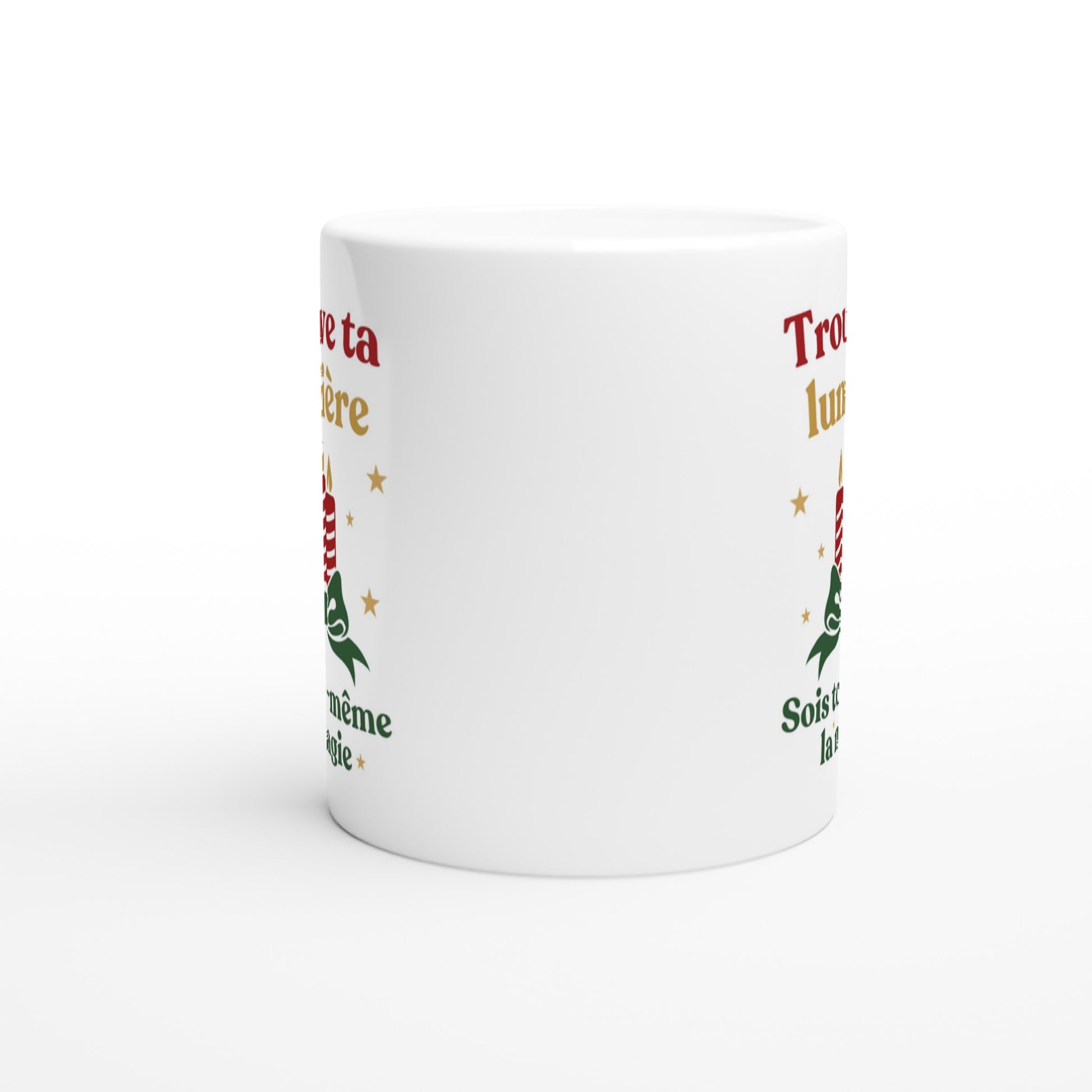 Trouve ta lumière – Mug Noël Unisex-idée cadeau inspirante | Blancadeaux