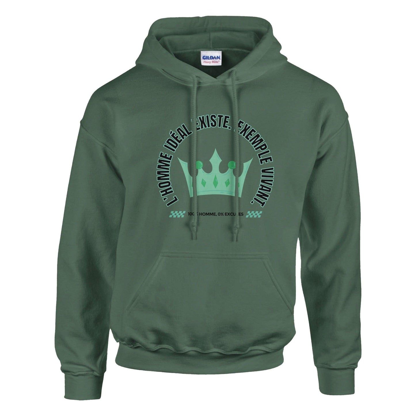 L’homme idéal existe – Hoodie Homme, Cadeau Homme-idée cadeau inspirante | Blancadeaux