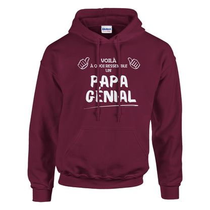 Voilà à quoi Ressemble un Papa Génial – Hoodie Papa, Cadeau Papa-idée cadeau inspirante | Blancadeaux