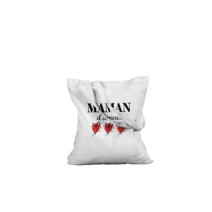 Maman d’amour – Tote Bag Maman, Cadeau Maman-idée cadeau inspirante | Blancadeaux