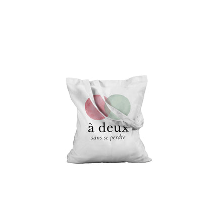 À deux, sans se perdre – Tote bag, Cadeau Saint-Valentin-idée cadeau inspirante | Blancadeaux