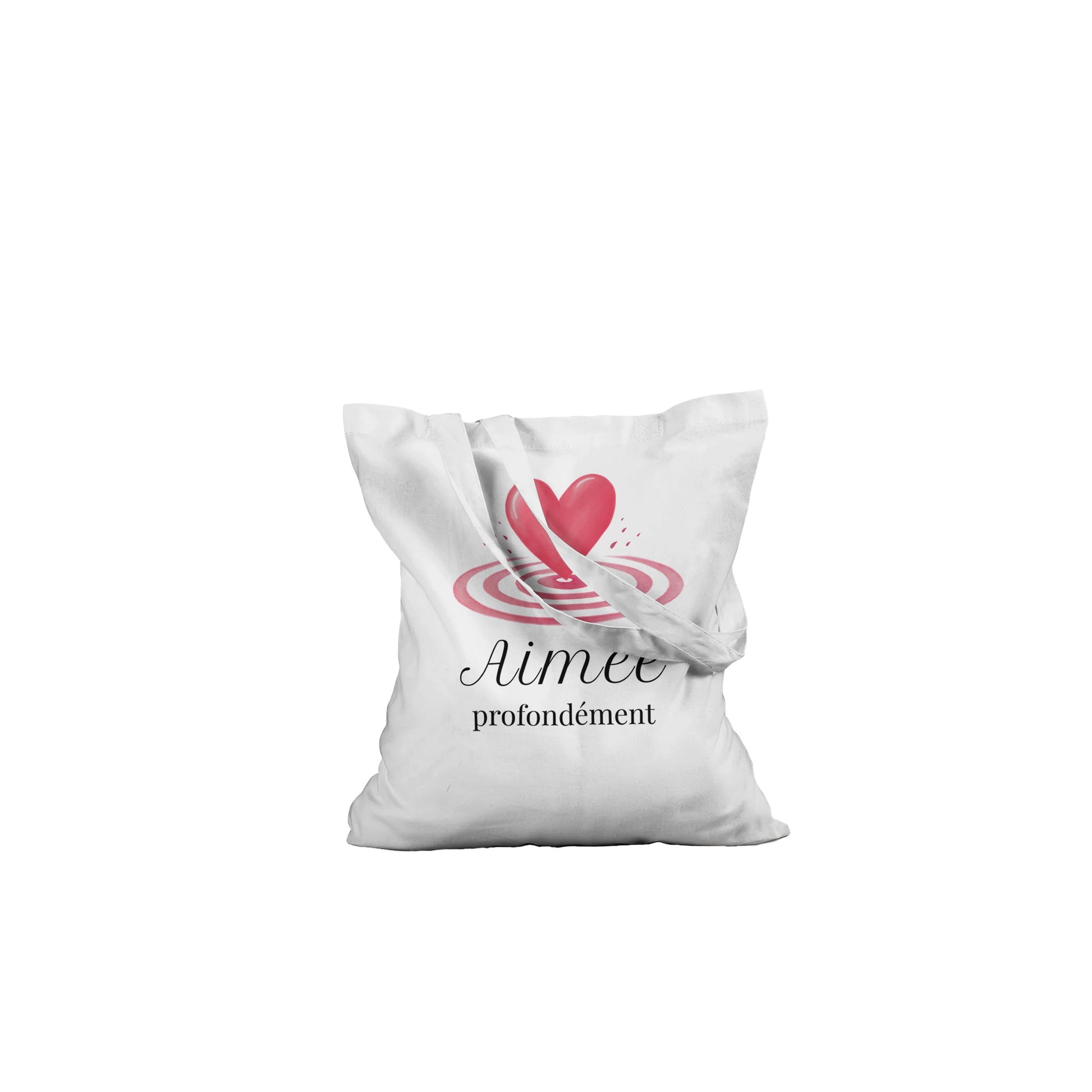 Aimée profondément – Tote bag Femme, Cadeau Saint-Valentin-idée cadeau inspirante | Blancadeaux