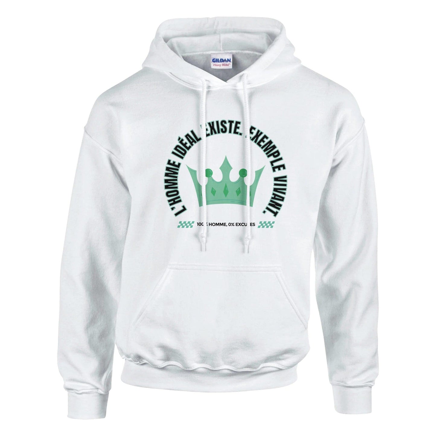 L’homme idéal existe – Hoodie Homme, Cadeau Homme-idée cadeau inspirante | Blancadeaux