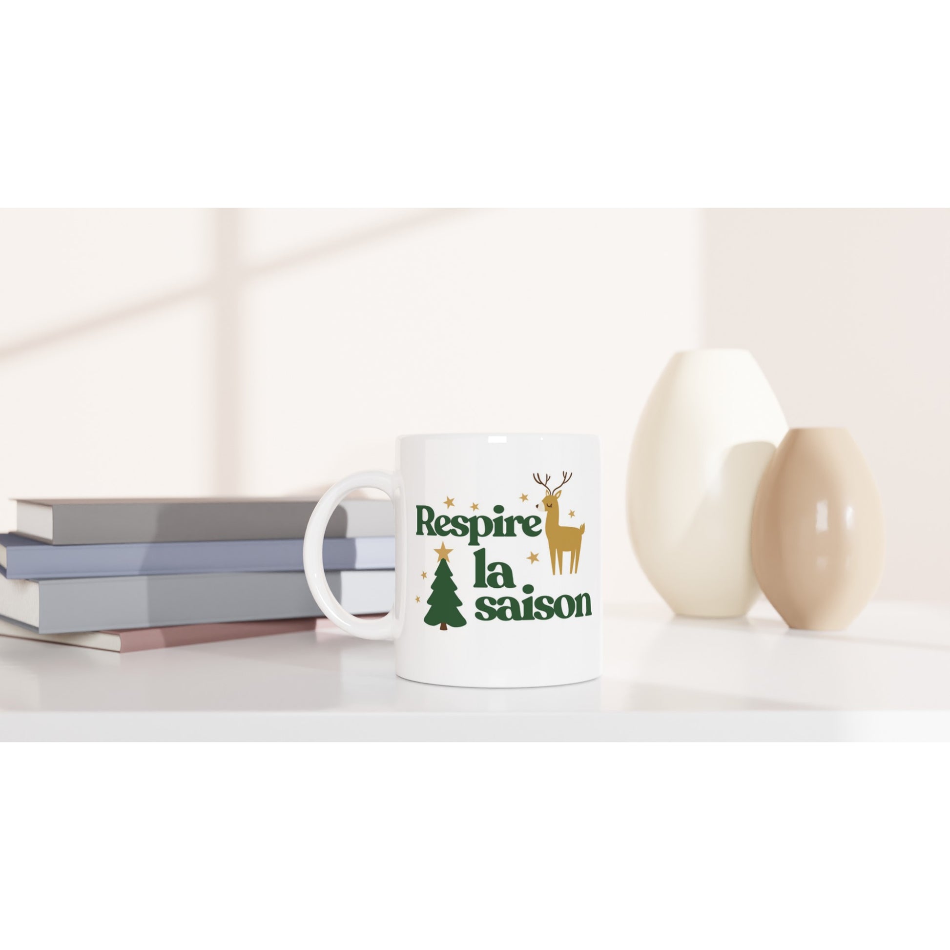Respire la saison – Mug Noël Unisex-idée cadeau inspirante | Blancadeaux