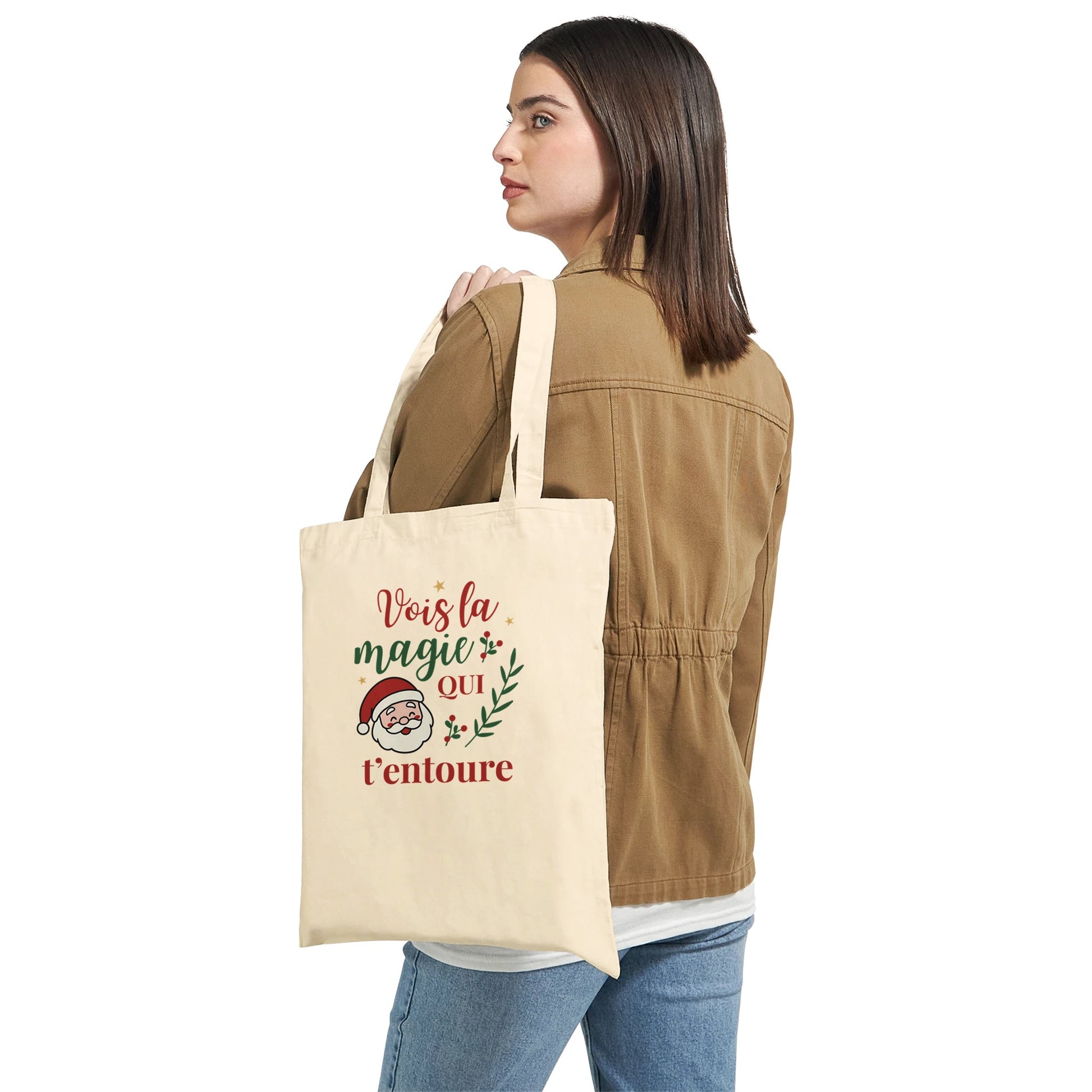 Vois la magie qui t’entoure – Tote Bag Noël Unisex-idée cadeau inspirante | Blancadeaux