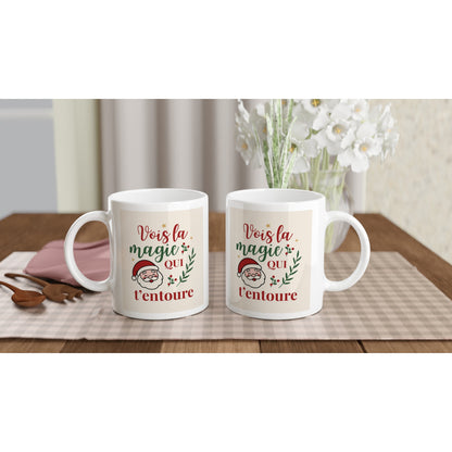Vois la magie qui t’entoure – Mug Noël Unisex-idée cadeau inspirante | Blancadeaux
