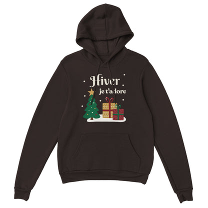 Hiver, je t’adore – Hoodie Noël Unisex-idée cadeau inspirante | Blancadeaux