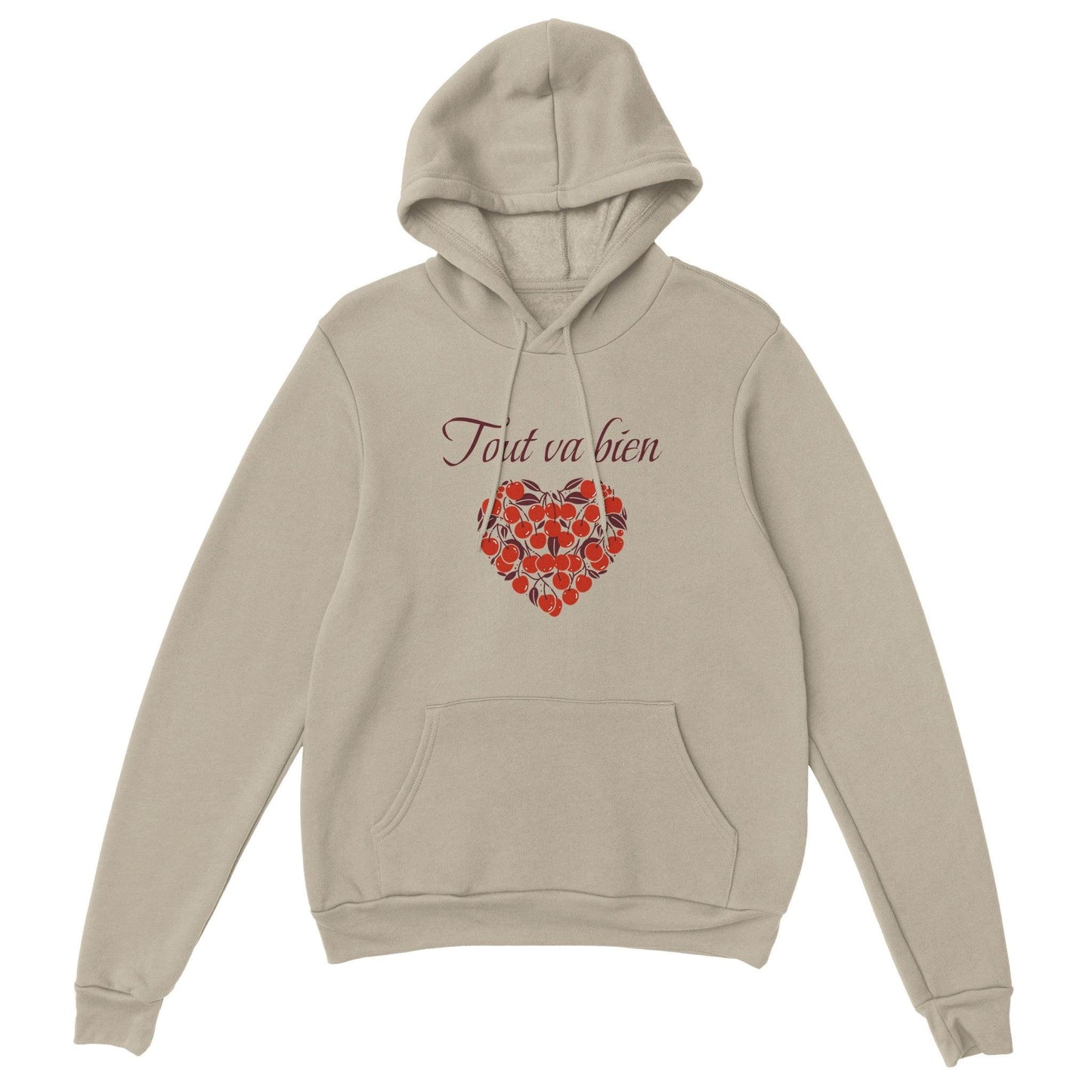 Tout va bien – Hoodie Femme, Cadeau Femme-idée cadeau inspirante | Blancadeaux