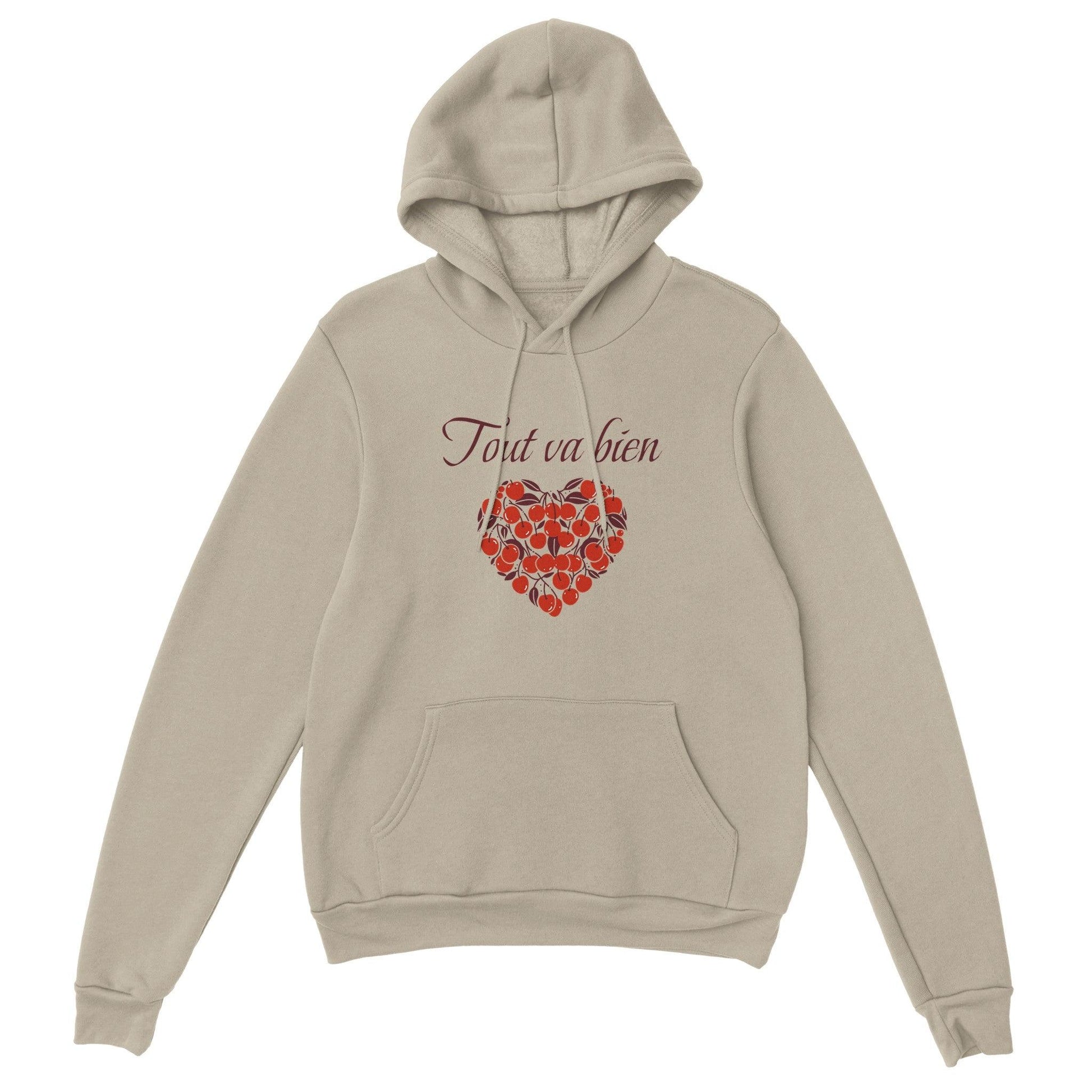 Tout va bien – Hoodie Femme, Cadeau Femme-idée cadeau inspirante | Blancadeaux