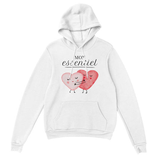 Mon essentiel – Hoodie Femme, Cadeau Saint-Valentin-idée cadeau inspirante | Blancadeaux