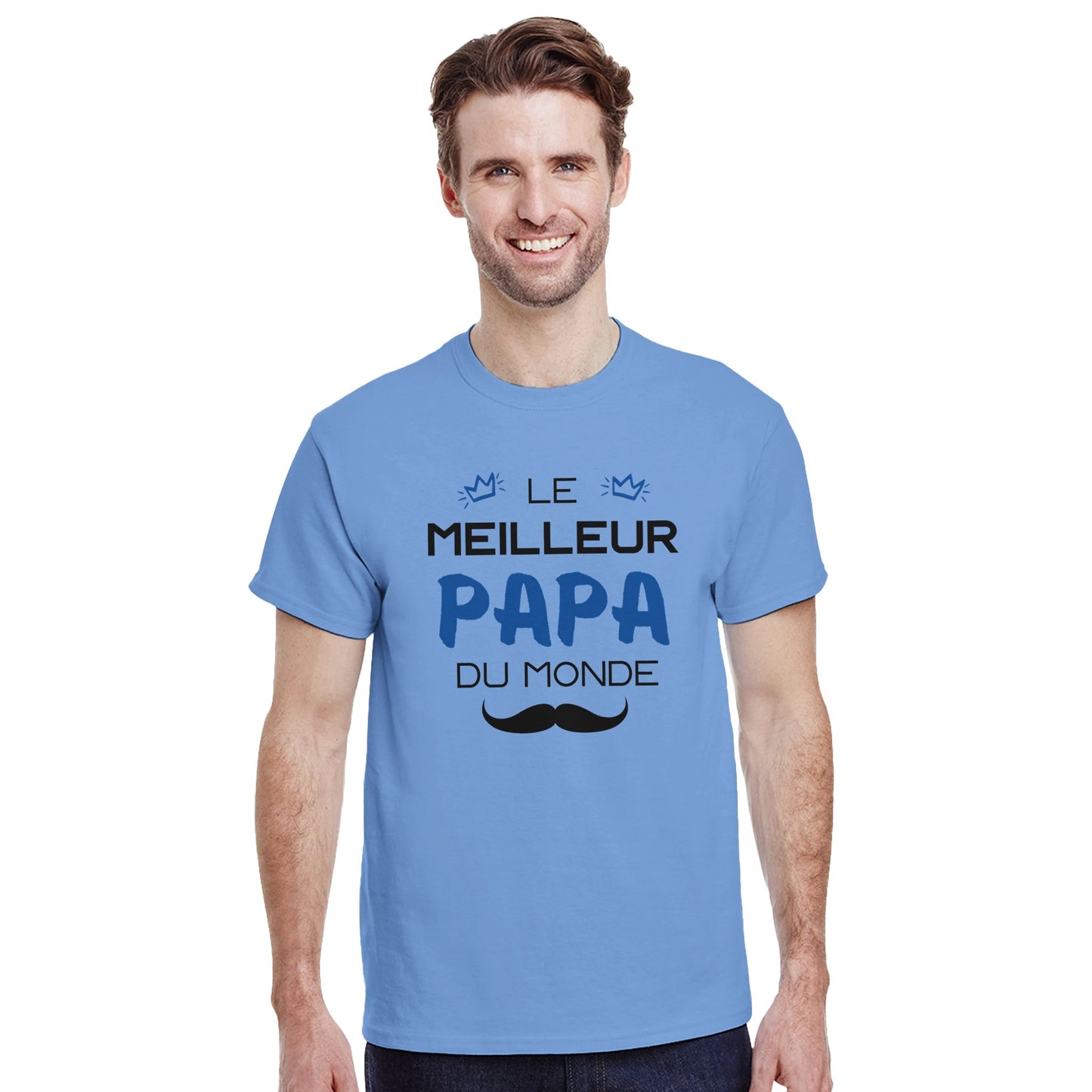 Le Meilleur Papa du Monde – T-shirt Papa, Cadeau Papa-idée cadeau inspirante | Blancadeaux