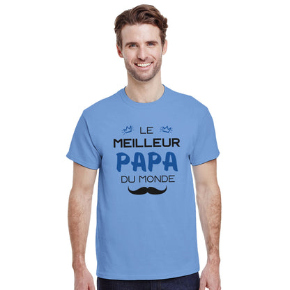 Le Meilleur Papa du Monde – T-shirt Papa, Cadeau Papa-idée cadeau inspirante | Blancadeaux